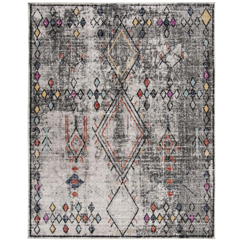 ADIRONDACK, LIGHT GREY / FUCHSIA, 9' X 12', Area Rug, ADR210F-9