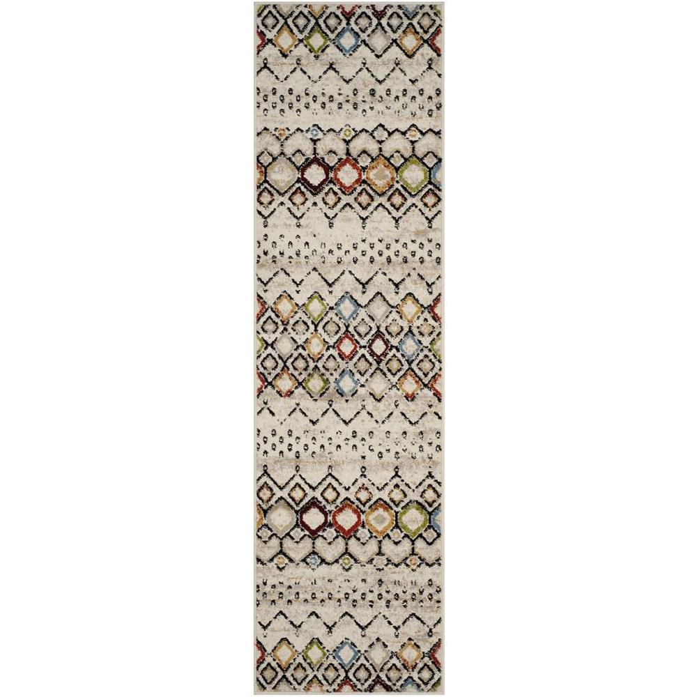 AMSTERDAM, IVORY / MULTI, 2'-3" X 12', Area Rug