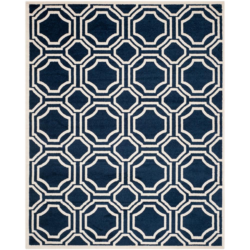 AMHERST, NAVY / IVORY, 8' X 10', Area Rug, AMT411P-8