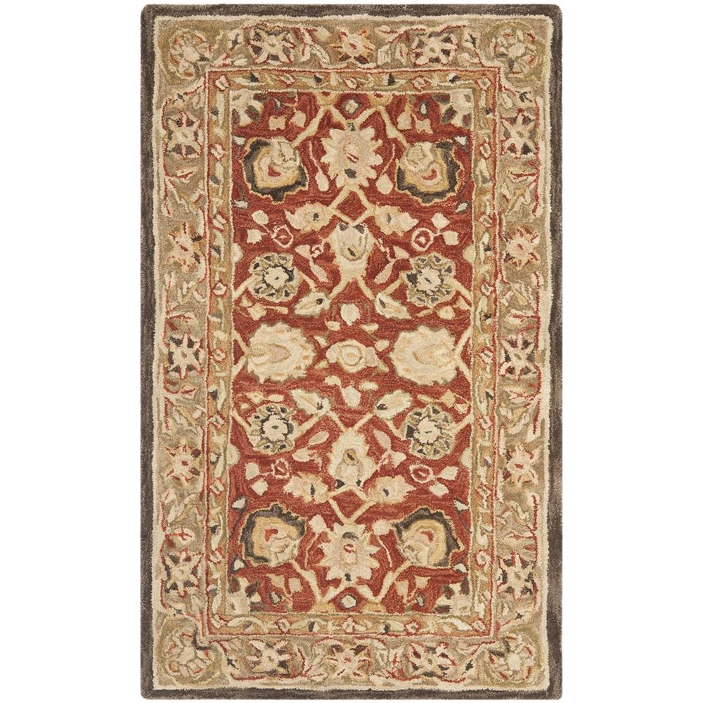 ANATOLIA, RUST / GREEN, 4' X 6', Area Rug
