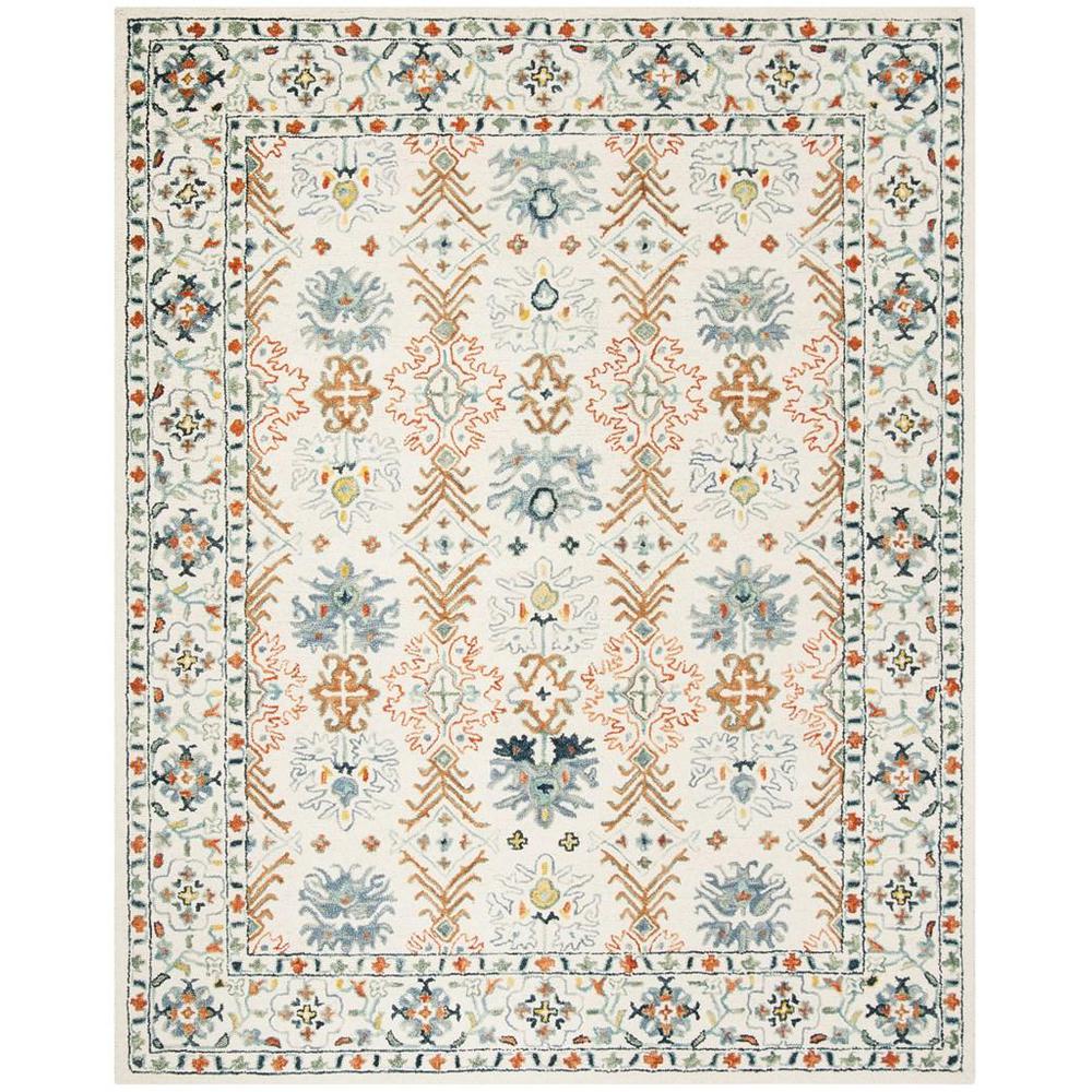 ASPEN, IVORY / BLUE, 8' X 10', Area Rug, APN310A-8