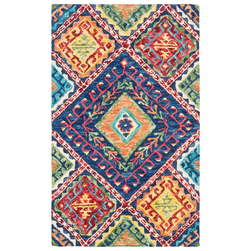 ASPEN, BLUE / MULTI, 3' X 5', Area Rug