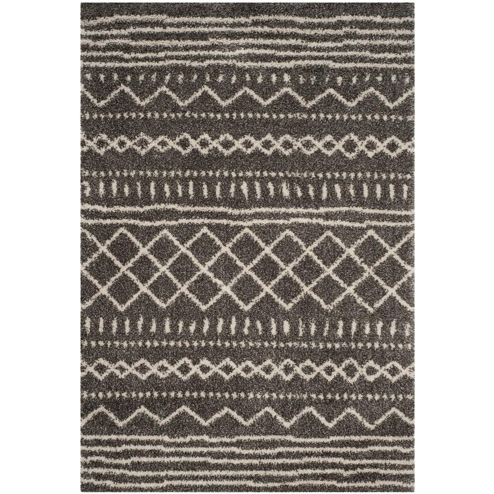 ARIZONA SHAG, BROWN / IVORY, 4' X 6', Area Rug, ASG741B-4