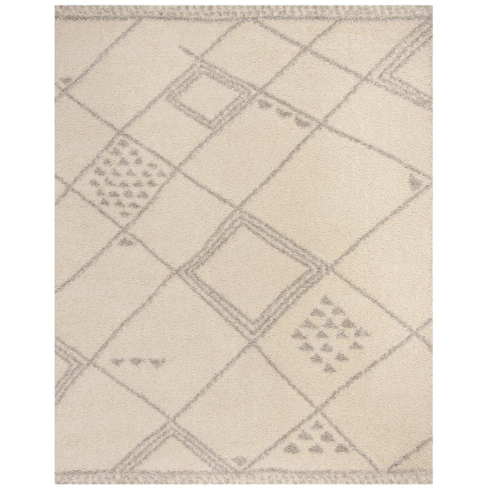ARIZONA SHAG, IVORY / GREY, 9' X 12', Area Rug, ASG751G-9