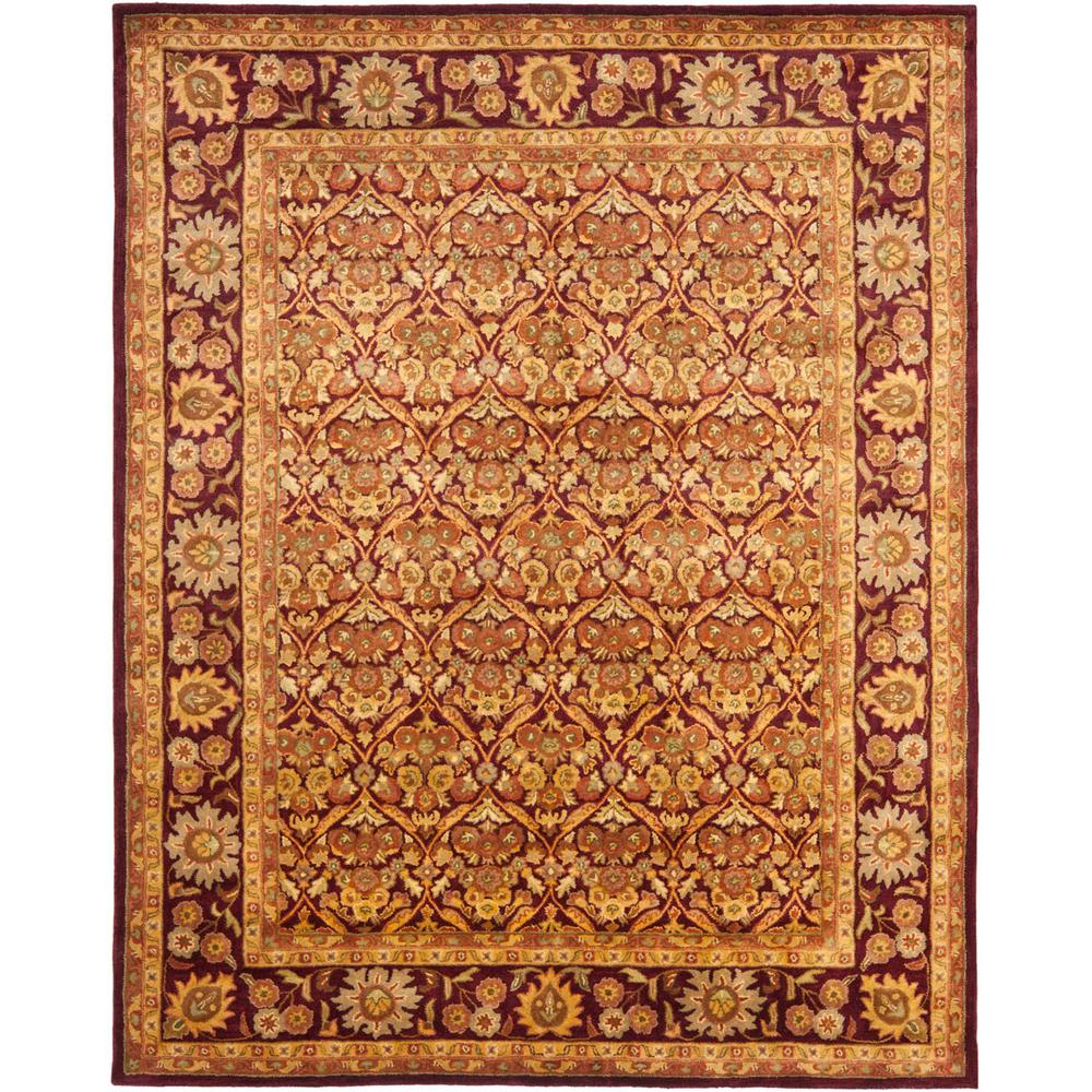 ANTIQUITY, WINE / GOLD, 7'-6" X 9'-6", Area Rug, AT51A-8