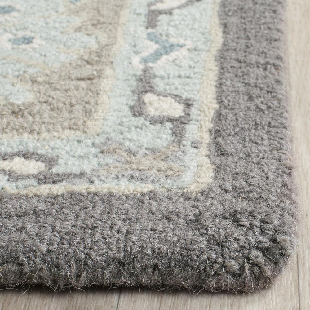 BLOSSOM, DARK GREY / LIGHT BROWN, 8'-9" X 12', Area Rug
