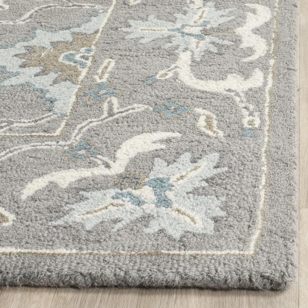 BLOSSOM, GREY, 6' X 9', Area Rug