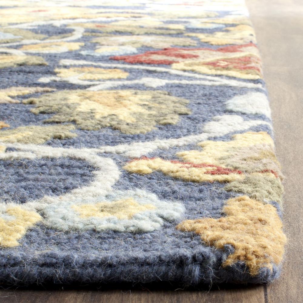 BLOSSOM, NAVY / MULTI, 8'-9" X 12', Area Rug