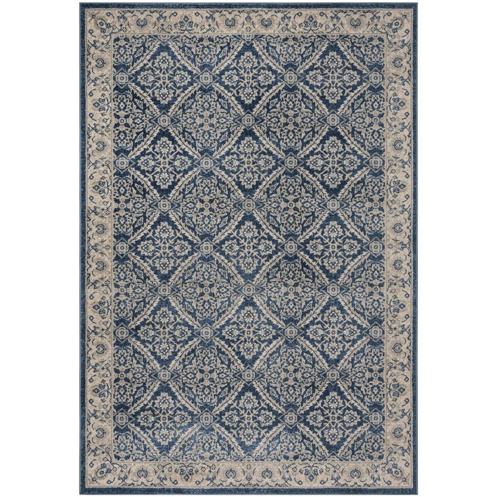 BRENTWOOD, NAVY / CREME, 4' X 6', Area Rug, BNT863N-4