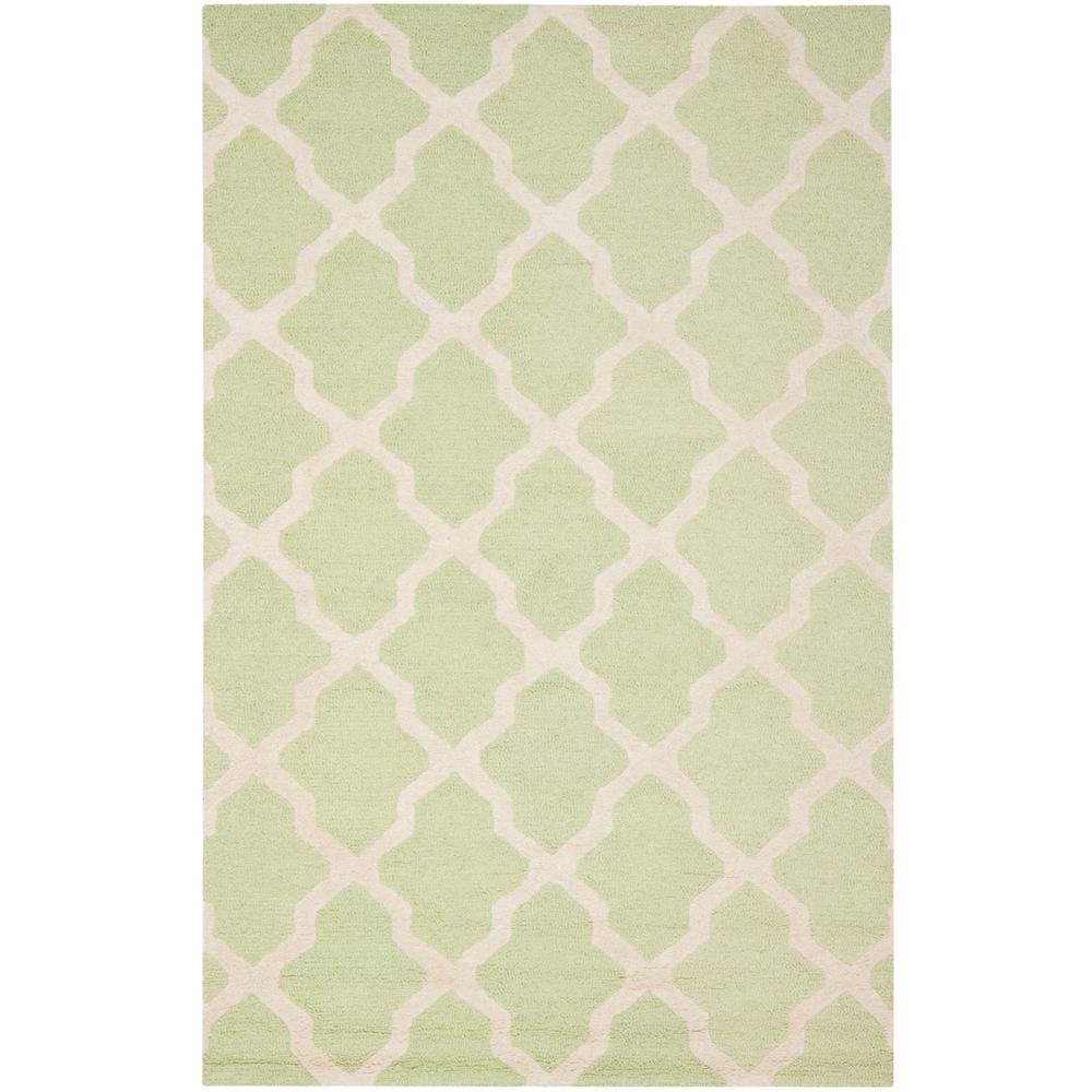 CAMBRIDGE, LIGHT GREEN / IVORY, 6' X 9', Area Rug, CAM121B-6