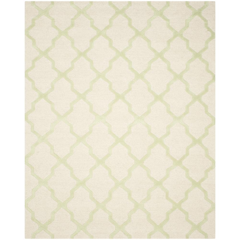 CAMBRIDGE, IVORY / LIGHT GREEN, 7'-6" X 9'-6", Area Rug