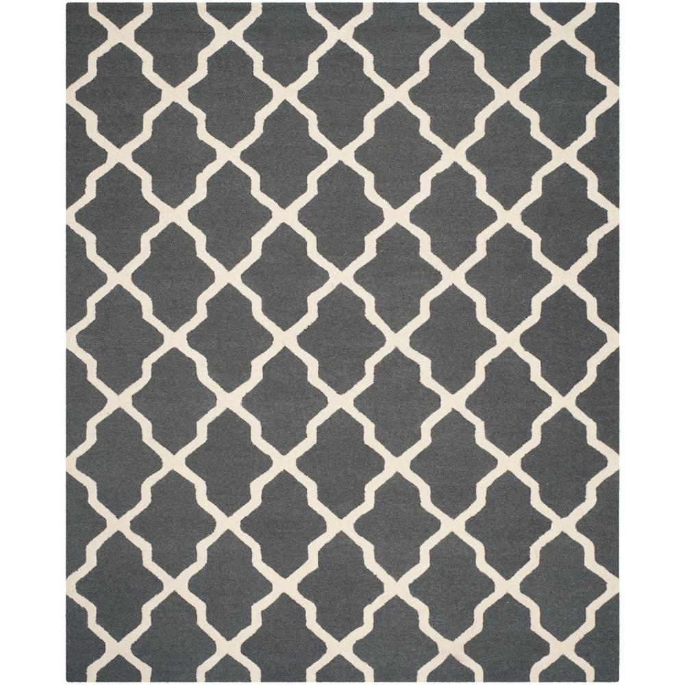 CAMBRIDGE, DARK GREY / IVORY, 11' X 15', Area Rug, CAM121X-1115