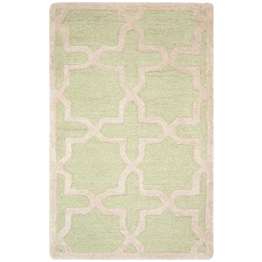 CAMBRIDGE, LIGHT GREEN / IVORY, 2'-6" X 10', Area Rug, CAM125B-210