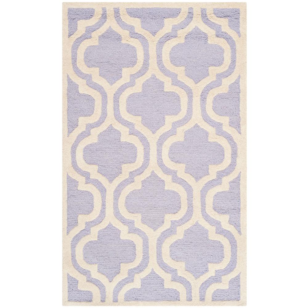 CAMBRIDGE, LAVANDER / IVORY, 3' X 5', Area Rug, CAM132C-3