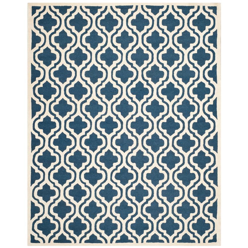 CAMBRIDGE, NAVY / IVORY, 11' X 15', Area Rug, CAM132G-1115