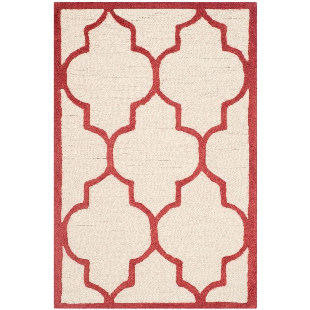 CAMBRIDGE, IVORY / RUST, 2'-6" X 4', Area Rug, CAM134I-24