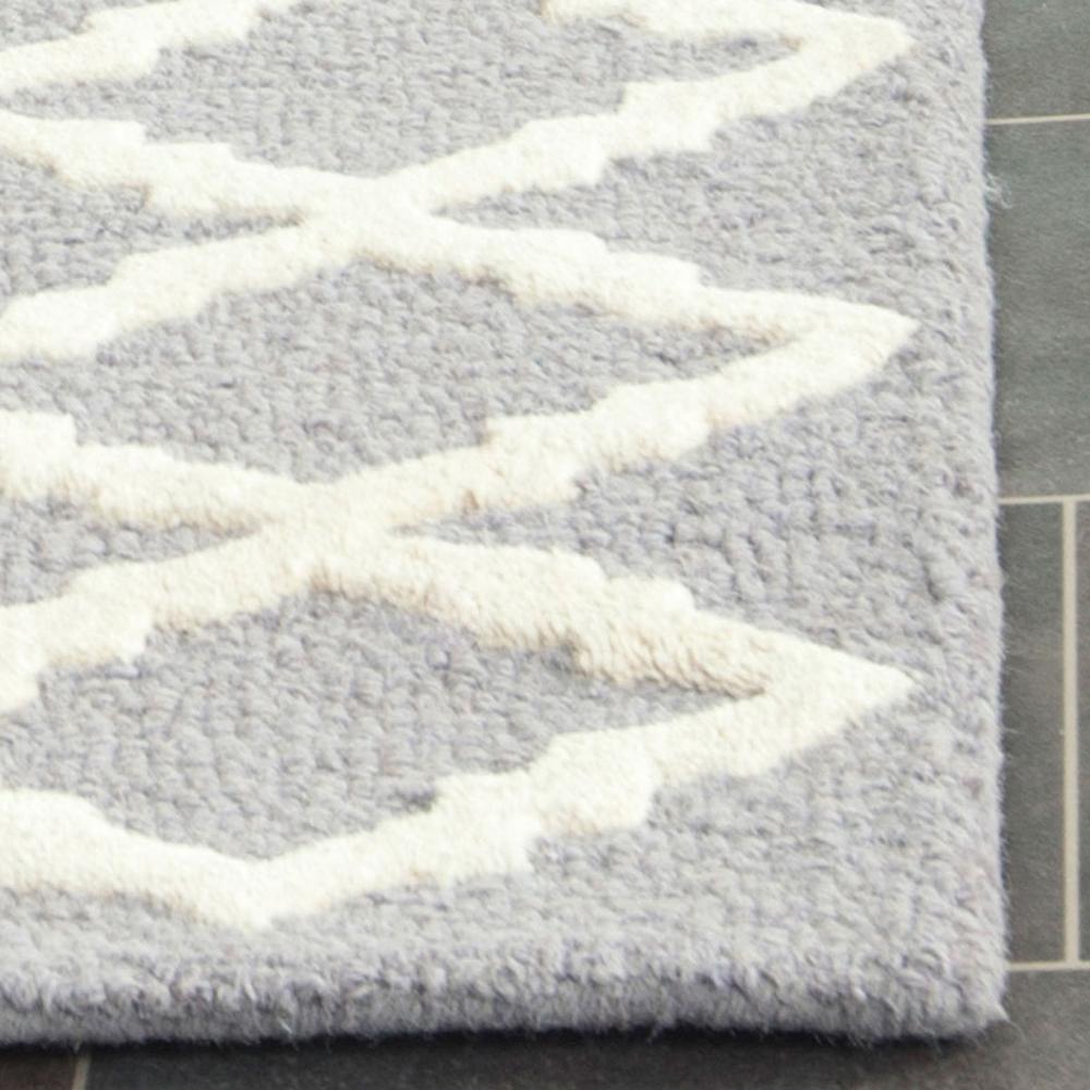 CAMBRIDGE, SILVER / IVORY, 2'-6" X 12', Area Rug, CAM137D-212