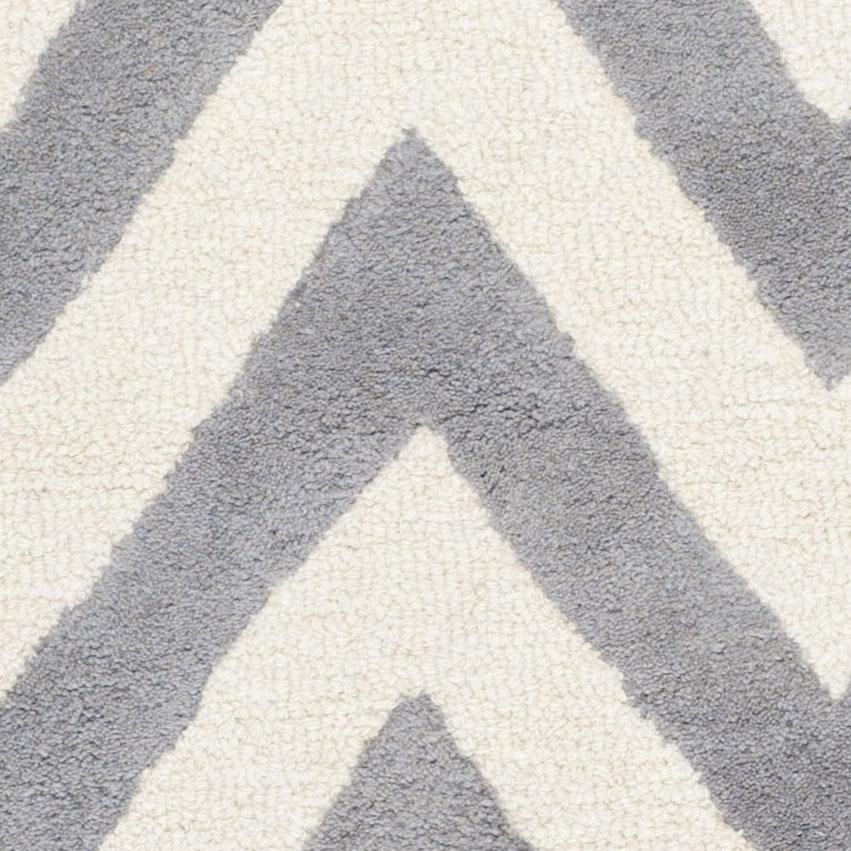 CAMBRIDGE, SILVER / IVORY, 2'-6" X 8', Area Rug, CAM139D-28