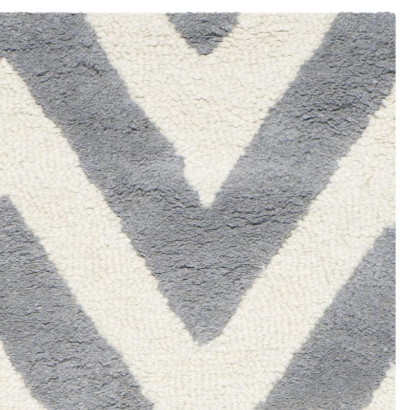 CAMBRIDGE, SILVER / IVORY, 2'-6" X 8', Area Rug, CAM139D-28