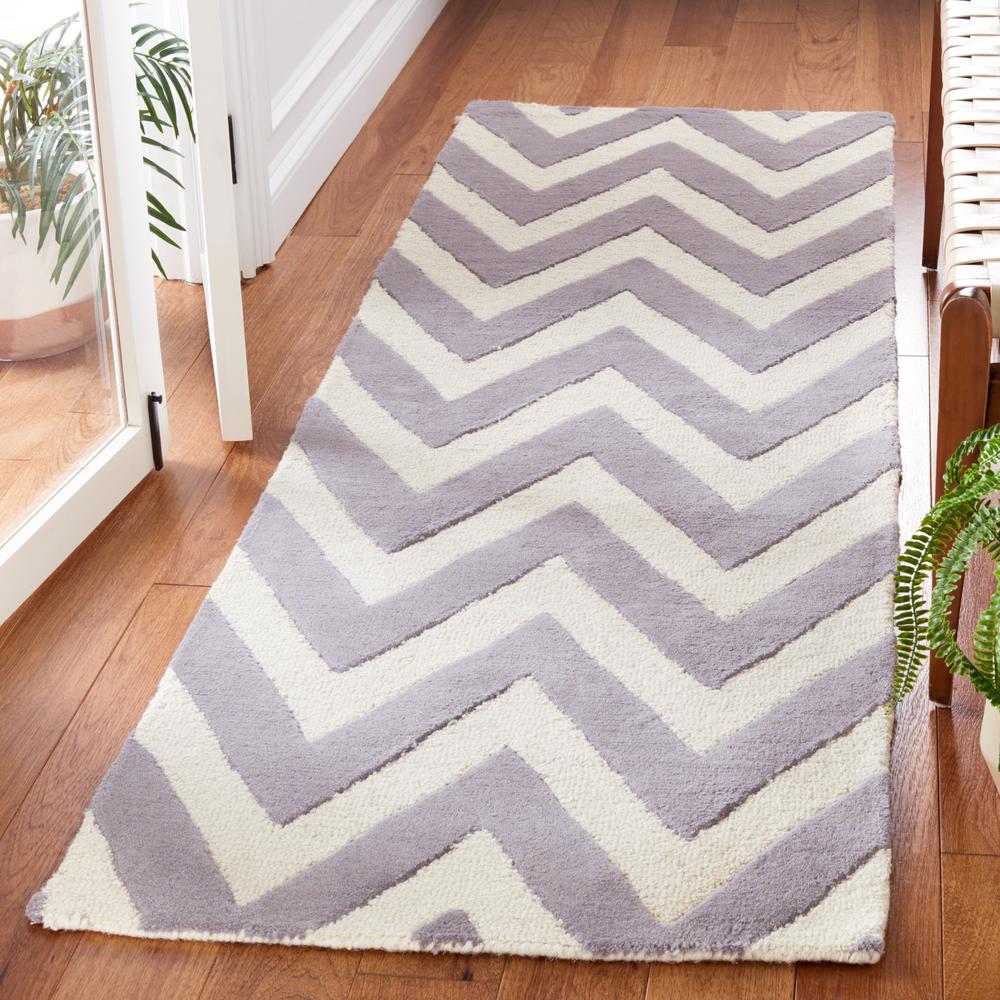 CAMBRIDGE, SILVER / IVORY, 2'-6" X 8', Area Rug, CAM139D-28