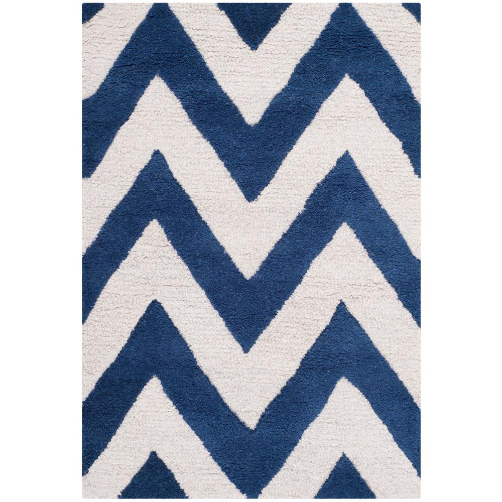CAMBRIDGE, NAVY / IVORY, 3' X 5', Area Rug, CAM139G-3