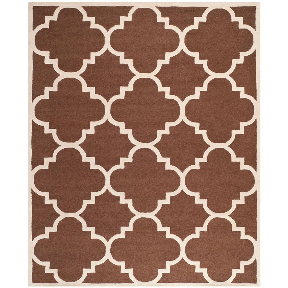 CAMBRIDGE, DARK BROWN / IVORY, 9' X 12', Area Rug, CAM140H-9