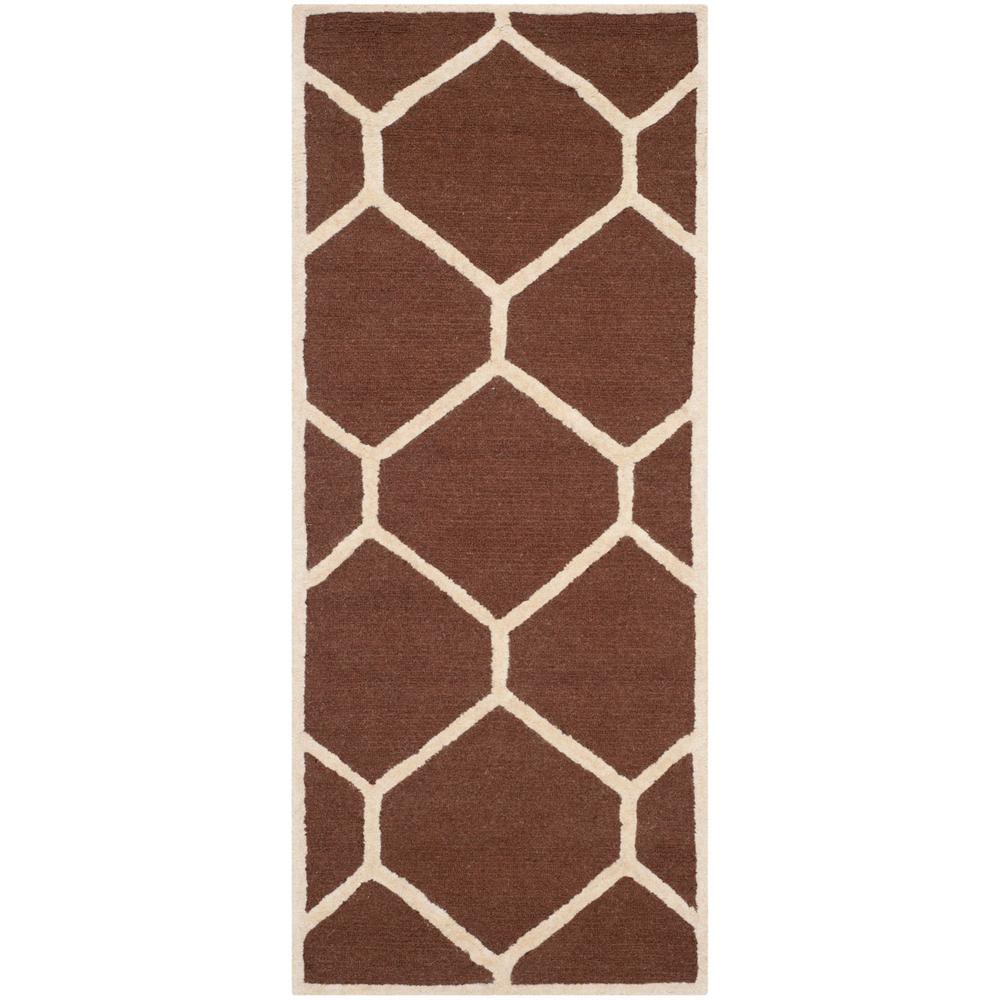 CAMBRIDGE, DARK BROWN / IVORY, 3' X 5', Area Rug, CAM144H-3