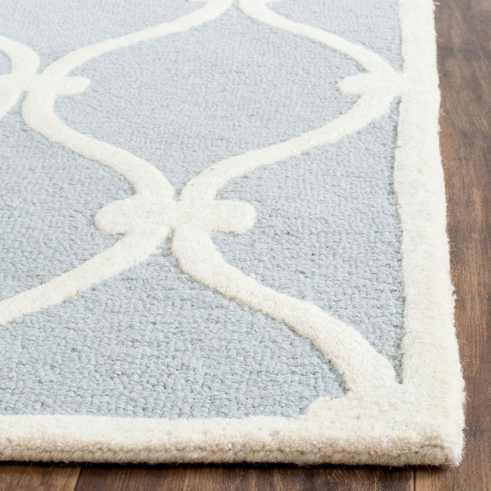 CAMBRIDGE, BLUE / IVORY, 2'-6" X 12', Area Rug, CAM710B-212