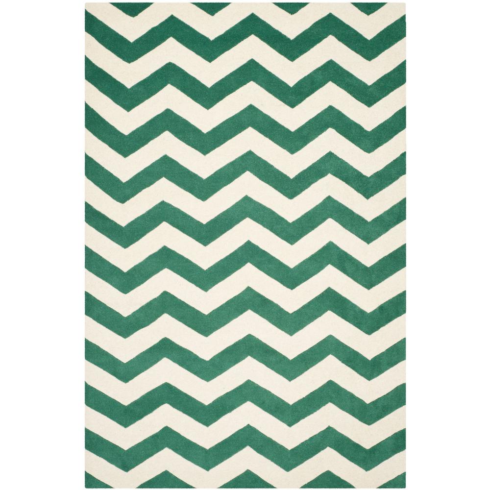 CHATHAM, TEAL / IVORY, 8' X 10', Area Rug, CHT715T-8