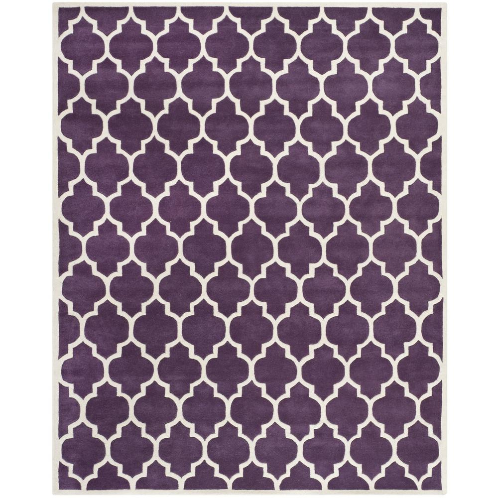 CHATHAM, PURPLE / IVORY, 8'-9" X 12', Area Rug, CHT734F-9
