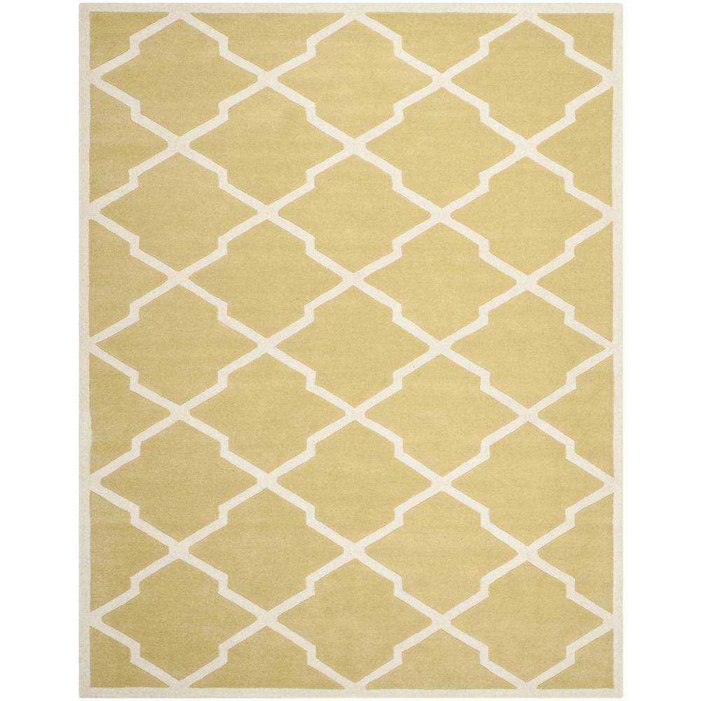 CHATHAM, LIGHT GOLD / IVORY, 8'-9" X 12', Area Rug, CHT735L-9