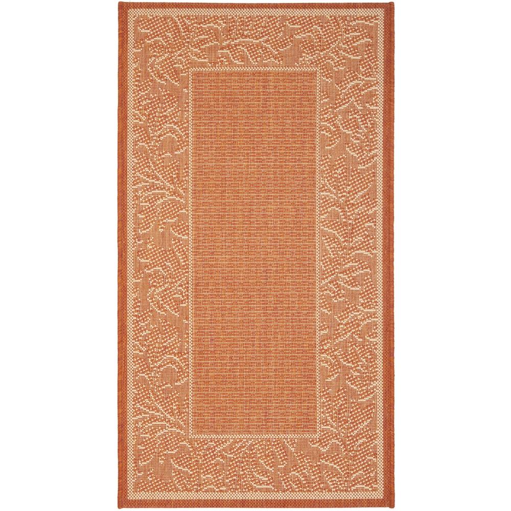 COURTYARD, TERRACOTTA / NATURAL, 2'-3" X 6'-7", Area Rug, CY2666-3202-27