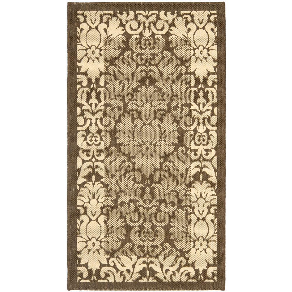 COURTYARD, BROWN / NATURAL, 2'-3" X 6'-7", Area Rug, CY2727-3009-27