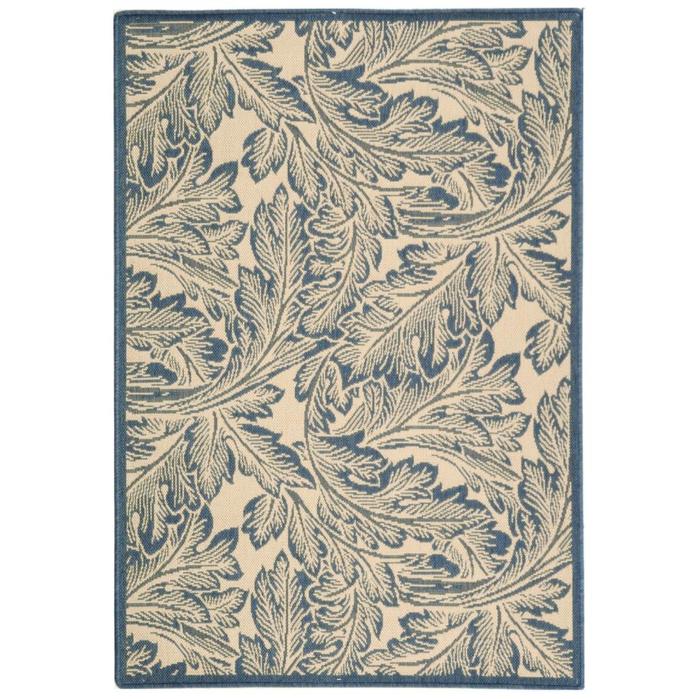 COURTYARD, NATURAL / BLUE, 2'-7" X 5', Area Rug, CY2996-3101-3