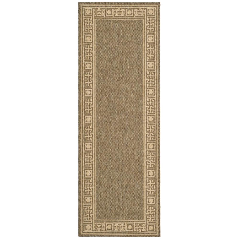 COURTYARD, DARK BEIG / BEIGE, 2'-7" X 8'-2", Area Rug, CY5143B-38