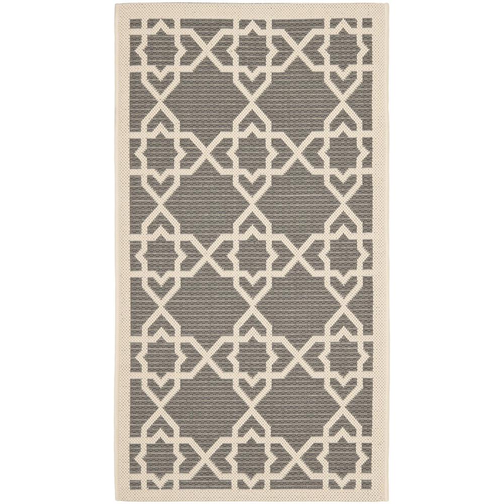 COURTYARD, GREY / BEIGE, 2'-7" X 5', Area Rug, CY6032-246-3