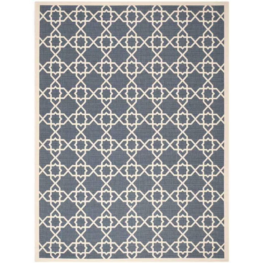 COURTYARD, NAVY / BEIGE, 9' X 12', Area Rug, CY6032-268-9