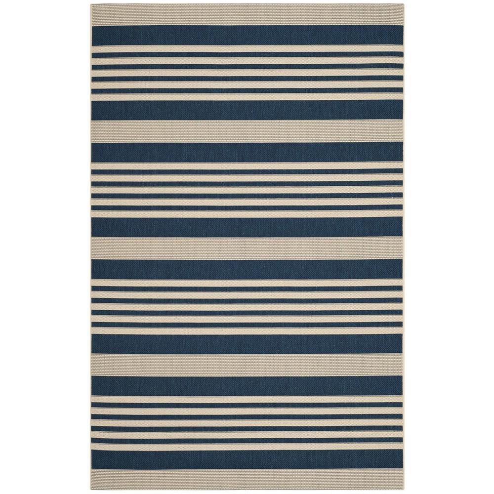 COURTYARD, NAVY / BEIGE, 5'-3" X 7'-7", Area Rug, CY6062-268-5