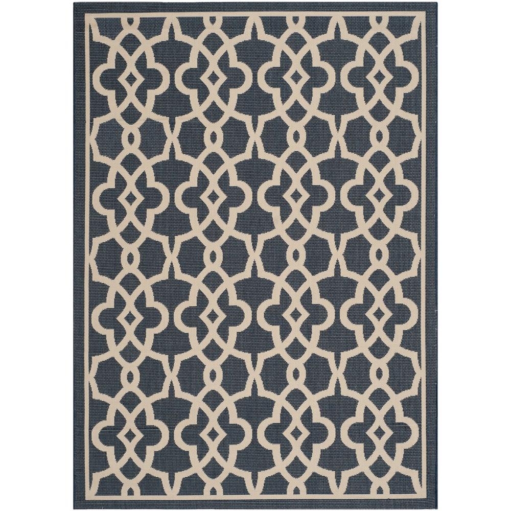 COURTYARD, NAVY / BEIGE, 5'-3" X 7'-7", Area Rug, CY6071-268-5