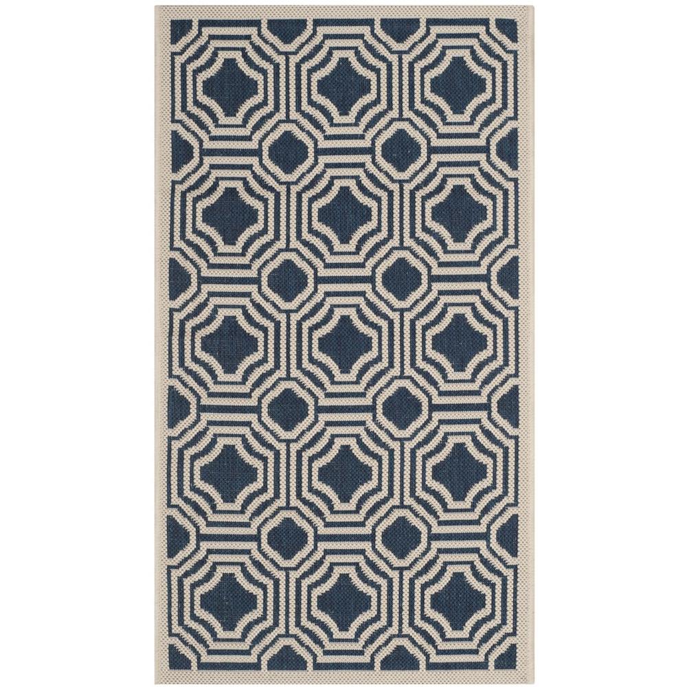 COURTYARD, NAVY / BEIGE, 2'-7" X 5', Area Rug, CY6112-268-3