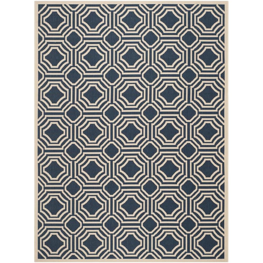 COURTYARD, NAVY / BEIGE, 9' X 12', Area Rug, CY6112-268-9