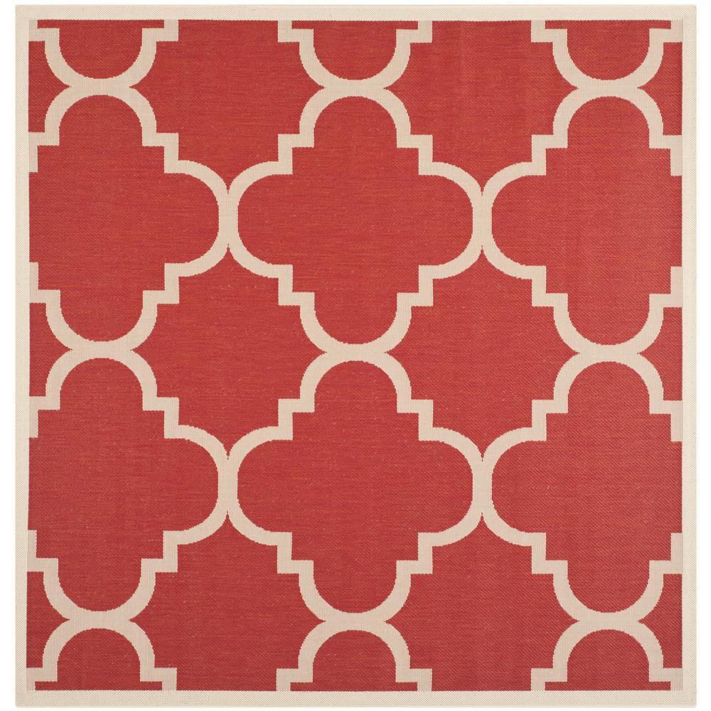COURTYARD, RED, 5'-3" X 5'-3" Square, Area Rug, CY6243-248-5SQ