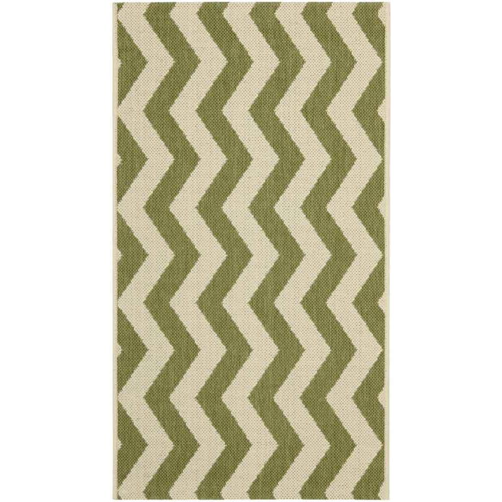COURTYARD, GREEN / BEIGE, 2'-7" X 5', Area Rug, CY6245-244-3