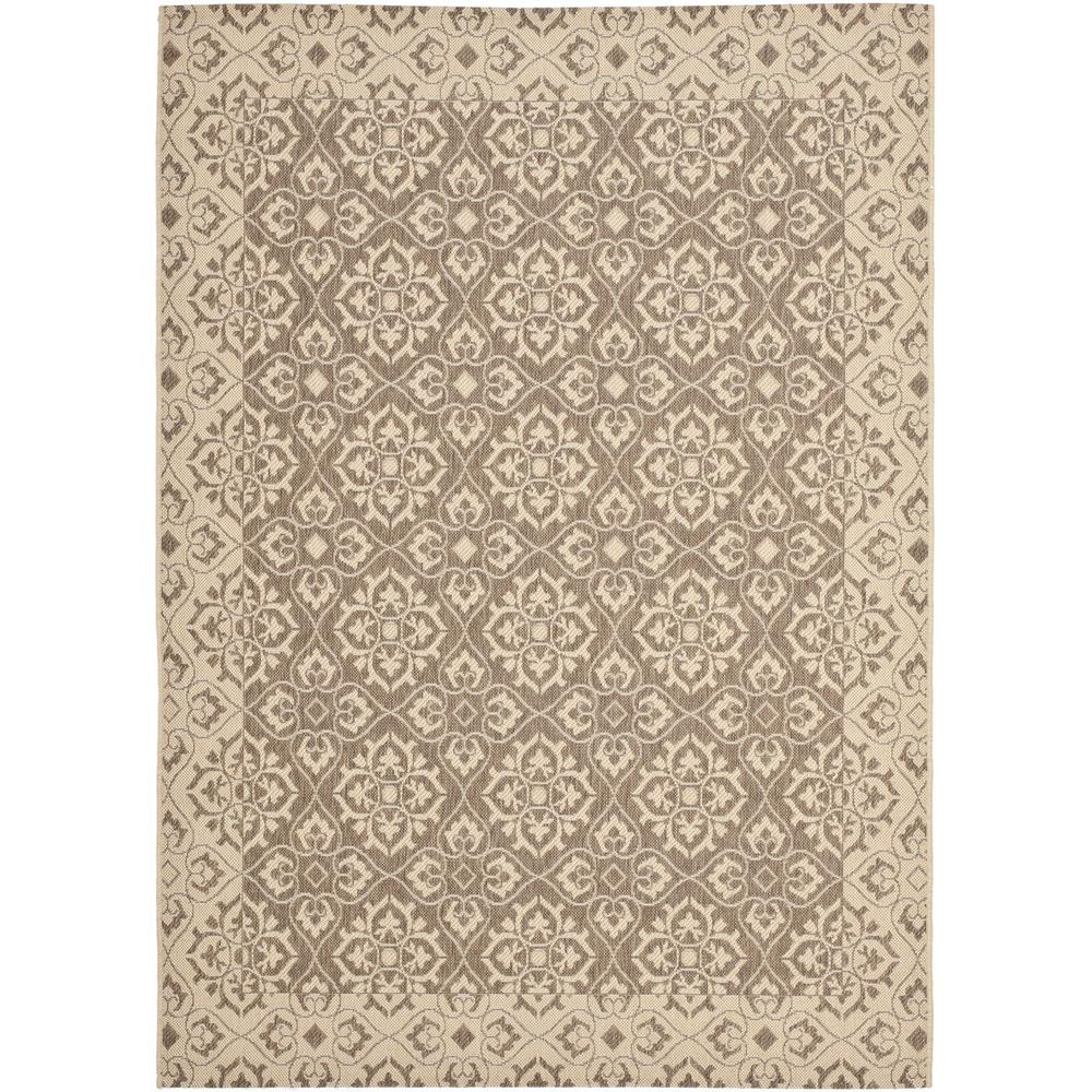 COURTYARD, BROWN / CREME, 5'-3" X 7'-7", Area Rug, CY6550-22-5