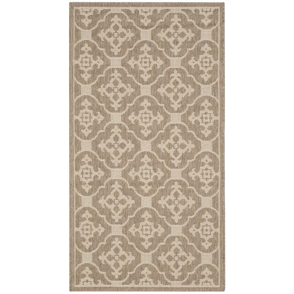 COURTYARD, BROWN / CREME, 5'-3" X 7'-7", Area Rug, CY6564-22-5