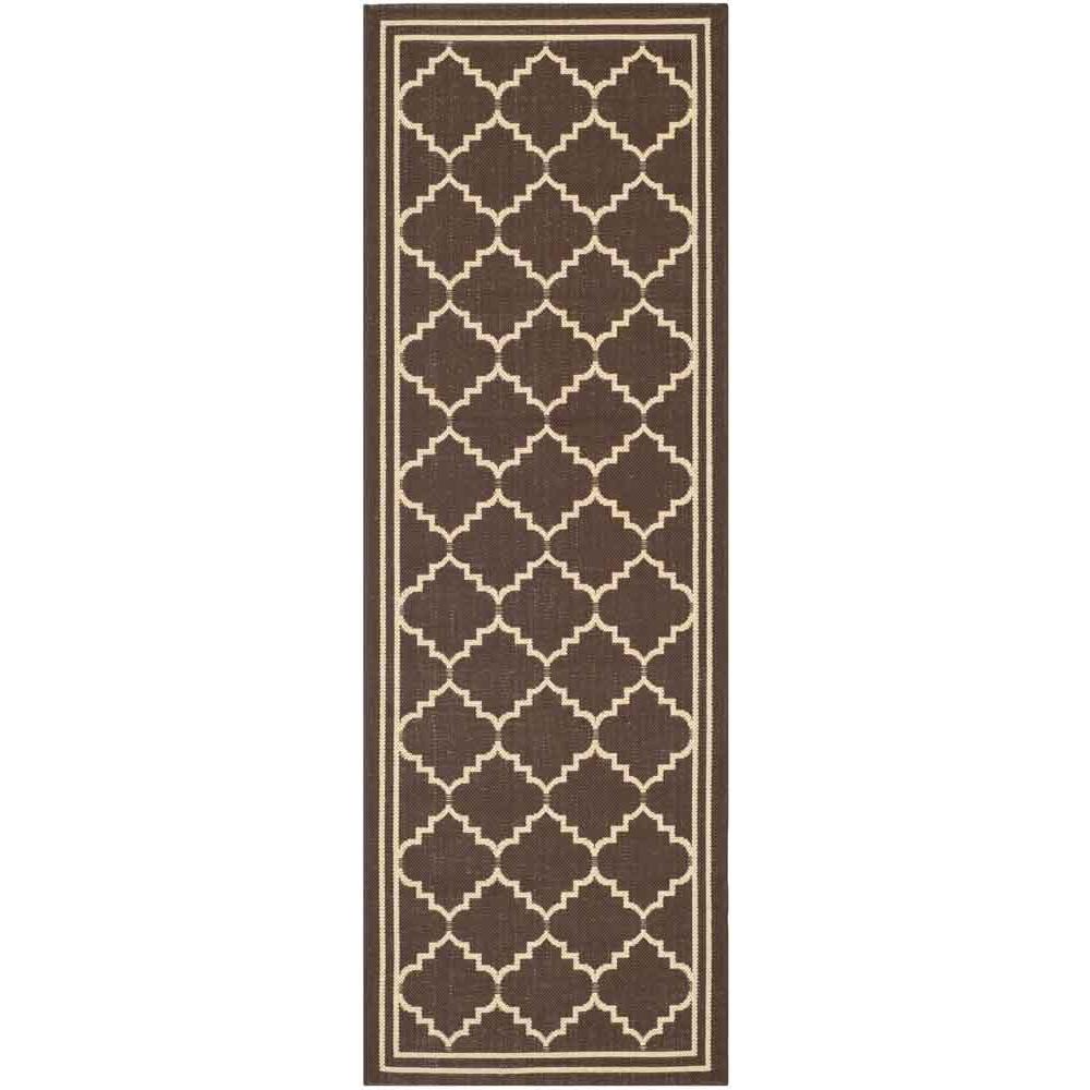 COURTYARD, CHOCOLATE / CREAM, 2'-3" X 6'-7", Area Rug, CY6889-204-27