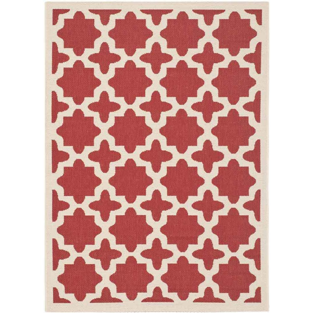 COURTYARD, RED / BONE, 5'-3" X 7'-7", Area Rug, CY6913-248-5