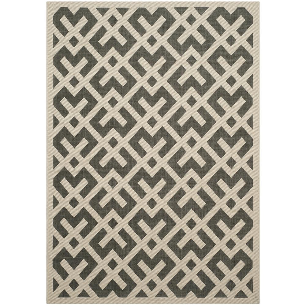 COURTYARD, BLACK / BEIGE, 5'-3" X 7'-7", Area Rug, CY6915-216-5