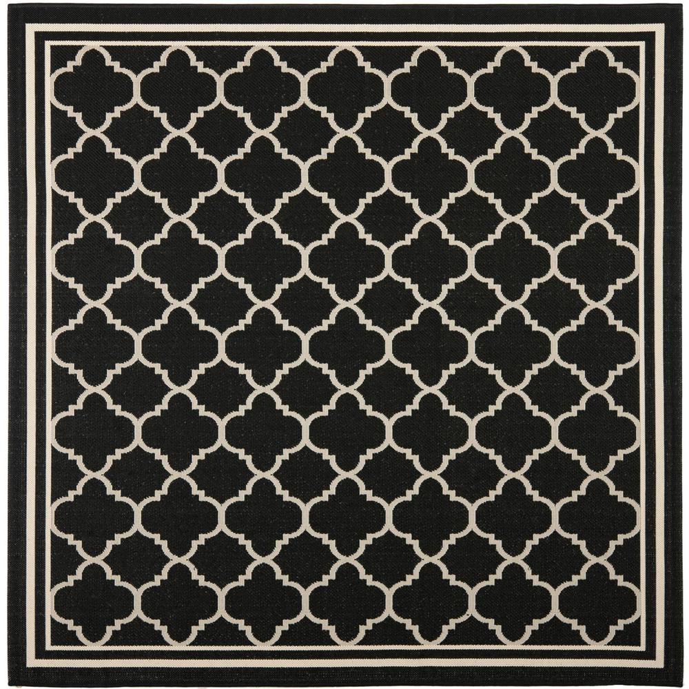 COURTYARD, BLACK / BEIGE, 5'-3" X 5'-3" Square, Area Rug, CY6918-226-5SQ