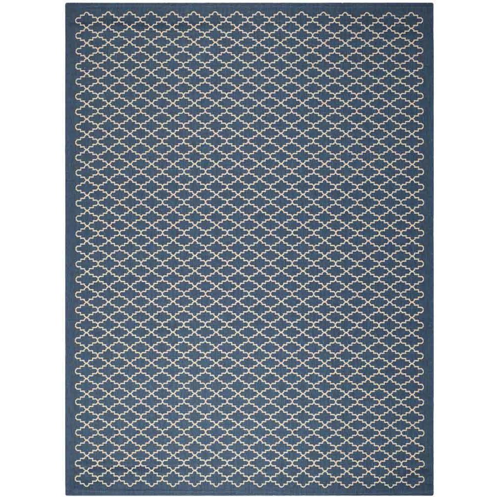 COURTYARD, NAVY / BEIGE, 9' X 12', Area Rug, CY6919-268-9